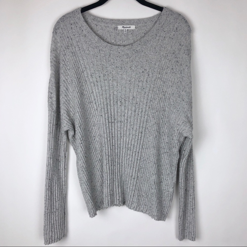 Madewell Merino Wool Pullover Sweater Marled